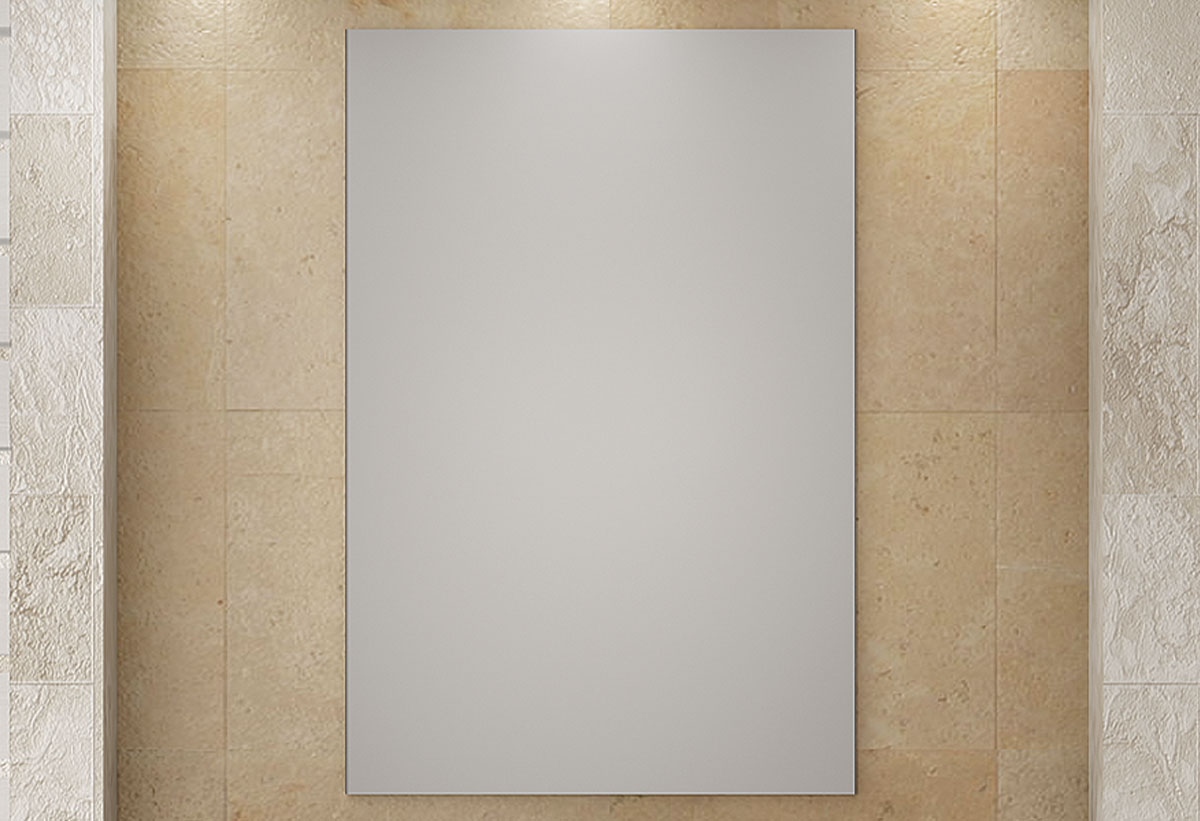 Απεικονίζεται ο καθρέπτης του επίπλου μπάνιου